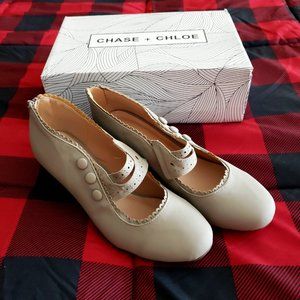 Grey Closed Toe Mary Jane
